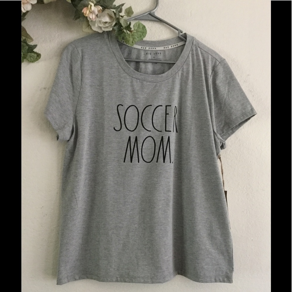 Rae Dunn Gray “Soccer Mom” Tee